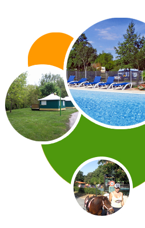 Camping de Gourjade : Piscine et Bengalis